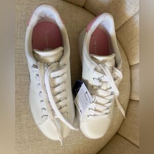 BRAND NEW Lacoste Pink and White Sneakers- size 8
